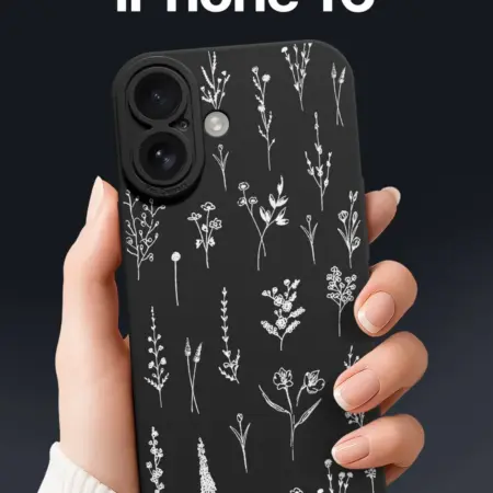 Чехол на iPhone 16 с цветами. SCDesign