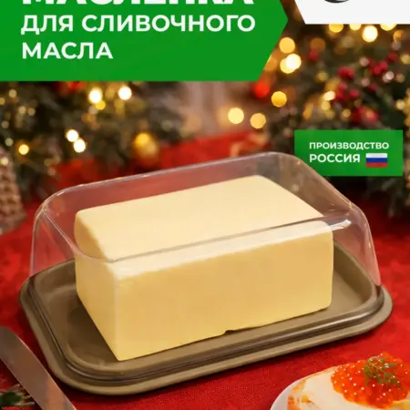 Масленка для сливочного масла с крышкой. ПЛАСТ ТИМ СКАНДИК