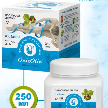 Гель для суставов и вен охлаждающий Подагровое дерево 250 мл. Спецмазь