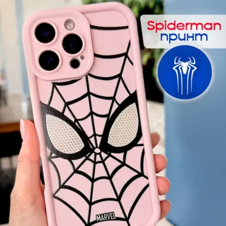 Чехол на Айфон 16 Pro Max человек паук. 1A-Case