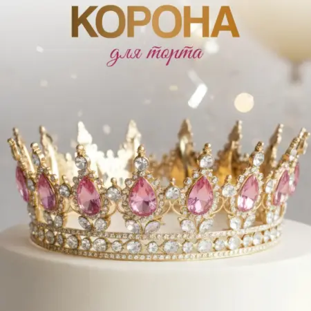 Корона топпер на торт для декора. Интернет Революция