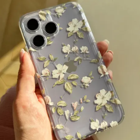 Чехол на iPhone 14 PRO с цветами. Banana!