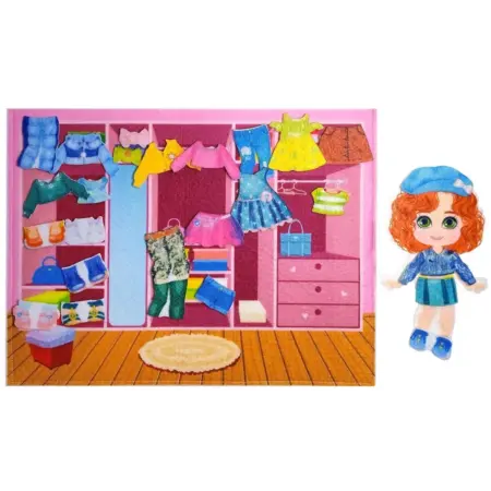 Игровой набор "Одевашки" на липучках, игра-одевалка из фетра. KoroBoom Shop