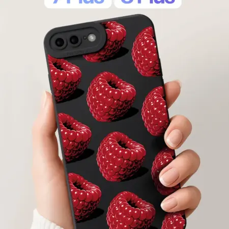 Чехол на iPhone 7 Plus и 8 Plus с малиной. SCDesign