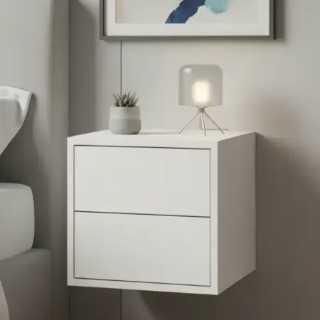 Тумба прикроватная подвесная с ножкми в комплекте. WHITEHOOK