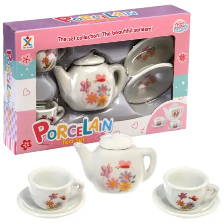 Набор детской керамической посудки "Чайный сервиз", 5 шт. KoroBoom Shop