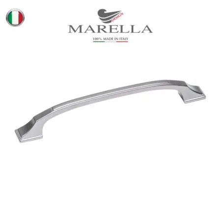 Ручка для мебели Скоба Италия 128 мм Матовый никель. EMAR