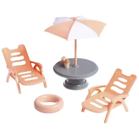 Игровой набор "Зверята. Отдых на пляже" сюжетно-ролевая игра. KoroBoom Shop