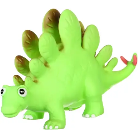 Игрушка для купания "Динозавр Стегозавр" с пищалкой, 23 см. KoroBoom Shop