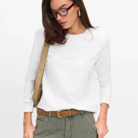 Лонгслив хлопок однотонный базовый. Apoli