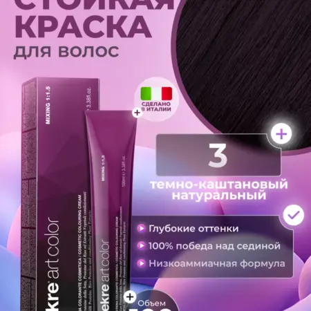 Краска для волос профессиональная 3. Индустрия красоты