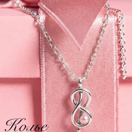 Колье Узел бесконечности с жемчугом. Официальный магазин Pandora Live