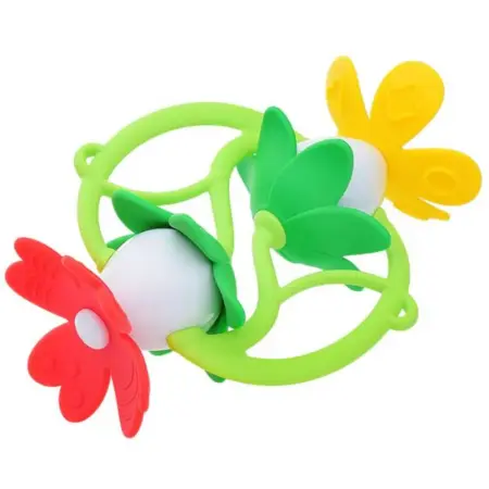 Погремушка-прорезыватель "Двойняшки" детская шумелка, МИКС. KoroBoom Shop
