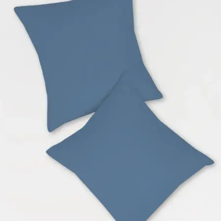 Наволочки 70x70 в комплекте 2 шт, сатин гладь ночная синь. Атмосфера