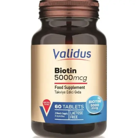 Биотин 5000 mcg (Biotin) 60 Таблеток. Positive Nutrition Pharmaceuticals