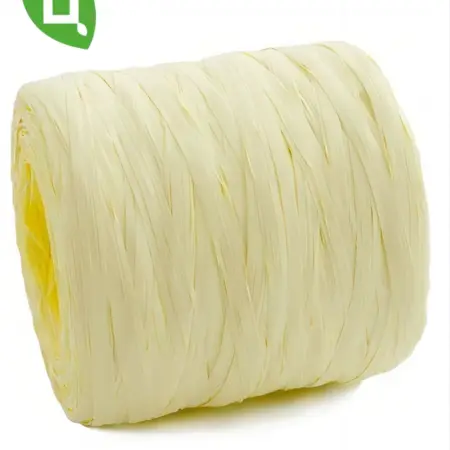 Рафия натуральная лента флористическая кремовая. Цветущий Город