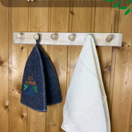 Вешалка для бани и сауны 6 крючков. 4HOME