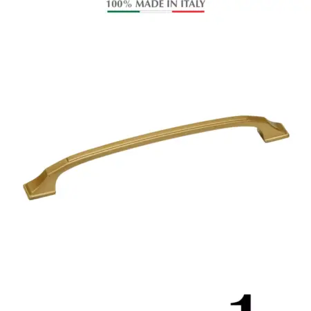 Ручка для мебели Скоба Италия Матовое золото 160 мм 1 шт. Империя ручек