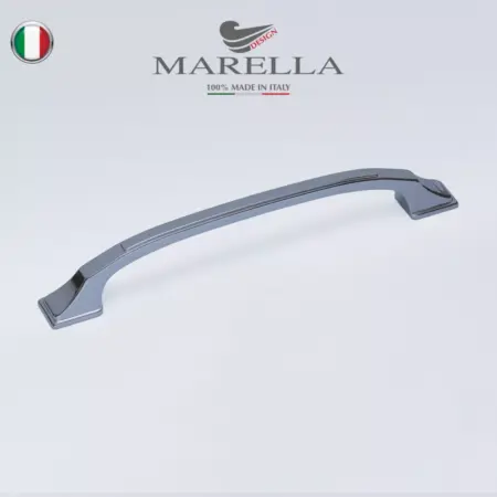 Ручка для мебели Скоба Италия 128 мм Хром глянец. EMAR