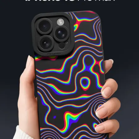 Чехол на iPhone 13 Pro Max с помехами. SCDesign