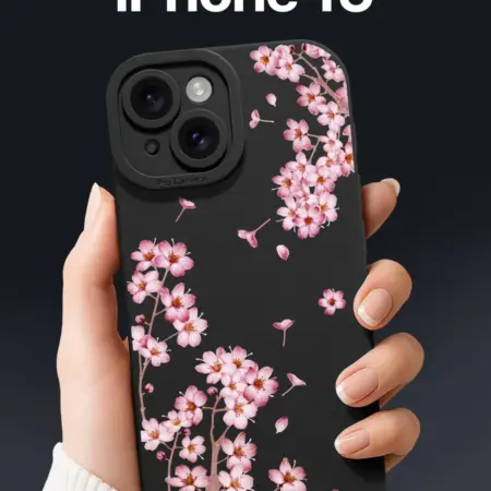 Чехол на iPhone 15 с сакурой. SCDesign