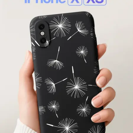 Чехол на iPhone X и XS с одуванчиками. SCDesign