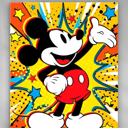 Алмазная мозаика Микки Маус на раме 40*50 см. ТойсМаркет