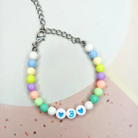 Детский браслет с буквой З. Мастерская браслетов