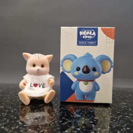 Бархатные фигурки зверята куколки Koala Diary Families Котик. MEVANGEL