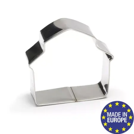 Форма-вырубка для печенья "Домик" 6.5х6х2.5 см. Поварёшка-Домовой