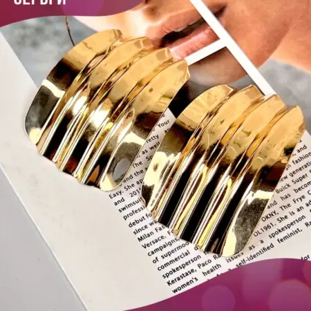 Массивные большие серьги в стиле олд мани под платье. PLATAN С любовью