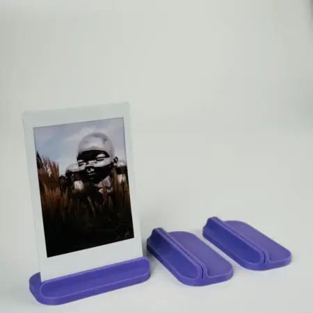 Подставка для фото Instax и Polaroid (3 штуки) фиолетовая. IMSO - Моментальная фотография