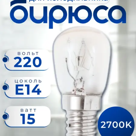 Лампочка для холодильника Бирюса. Центр Респираторной и Кислородной Поддержки