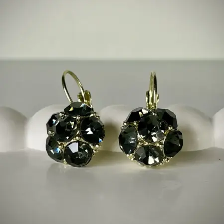 Серьги с кристаллами КРУПНЫЕ висячие. SOROKA