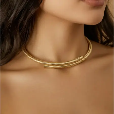 Колье обруч на шею металлический чокер. ИП Калугина И. В.