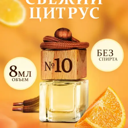 Ароматизатор в машину автопарфюм Цитрус. Hello Aroma