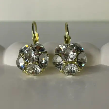 Серьги с кристаллами КРУПНЫЕ висячие. SOROKA