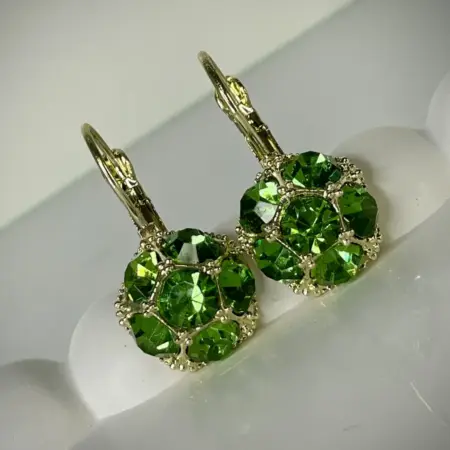 Серьги с кристаллами КРУПНЫЕ висячие. SOROKA