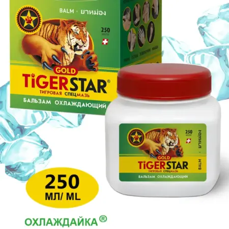 Мазь крем для суставов Tigerstar Тигровая охлаждающий 250 мл. Спецмазь