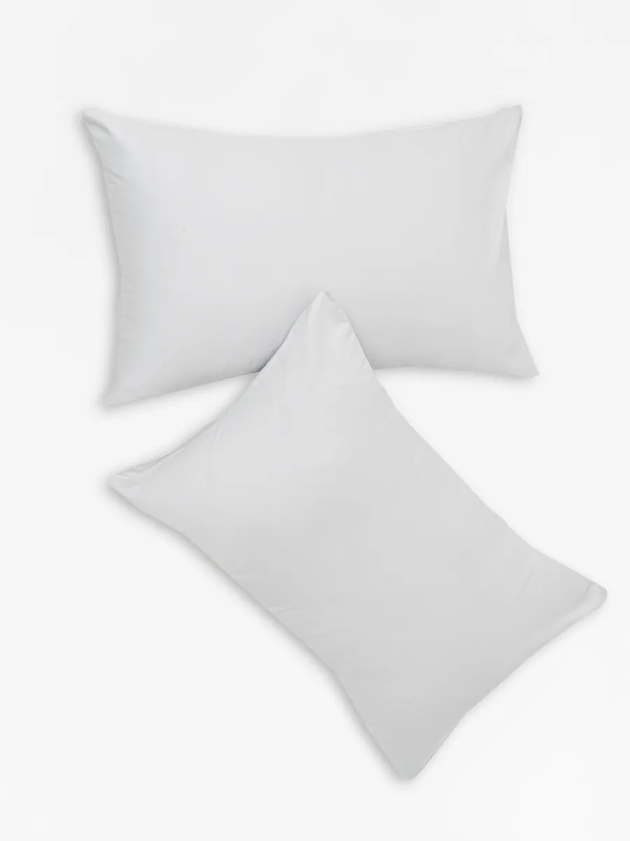 Наволочки 50x70 в комплекте 2 шт, сатин гладь светло-серый. Атмосфера