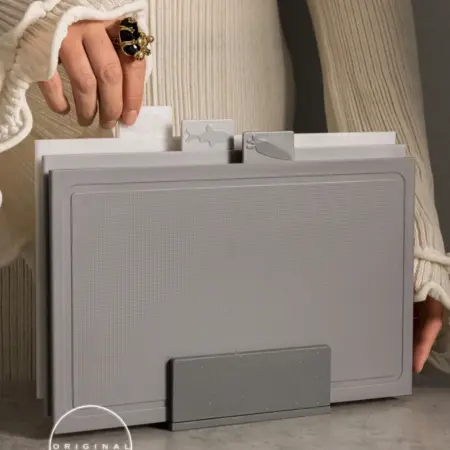 Доска разделочная пластиковая набор на подставке. DOMKOFF