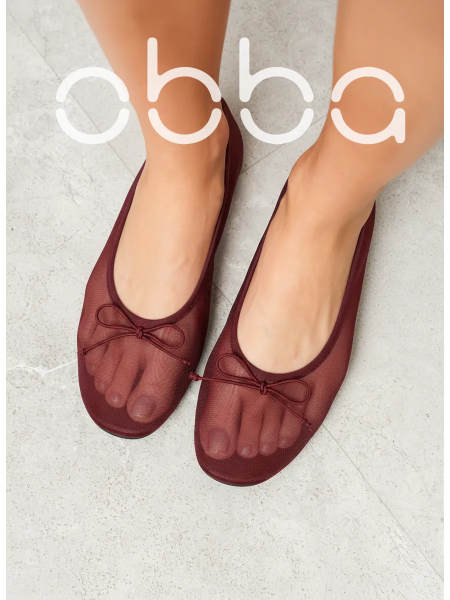 Летние балетки в сетку на низком каблуке дышащие. Obba! Just WOW.