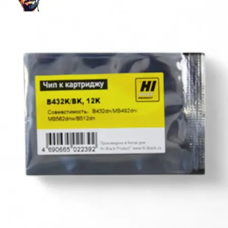 Чип Oki B432 MB492 MB562 B512 45807121, Bk, 12K. Карт24