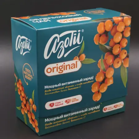 Чай в стиках облепиховый 21 штука подарочный. Забота о вас