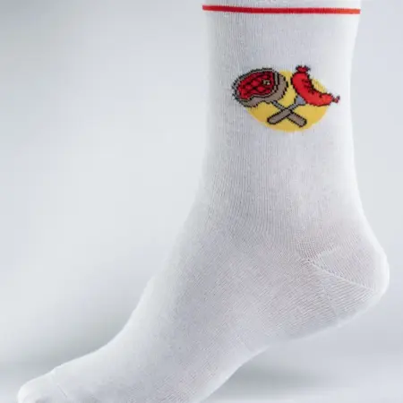 SOCK10 - Носки белые. PITERPROF MADE FOR COOK