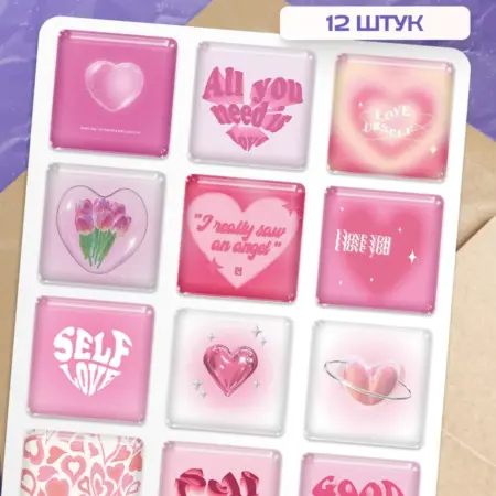 3D стикеры на телефон эстетичные. Flevo