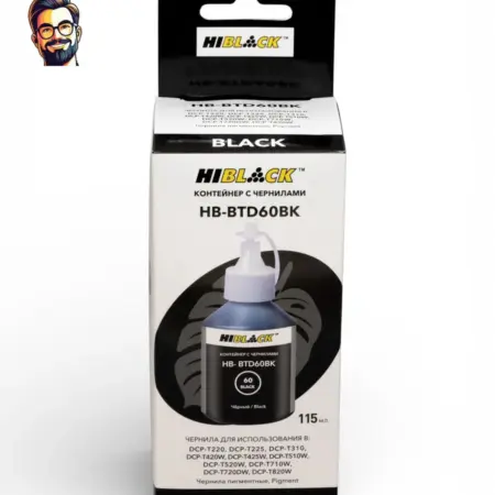 Чернила HB-D60 Brother DCPT310 510W 710W, BK pigm, 115ml. Карт24