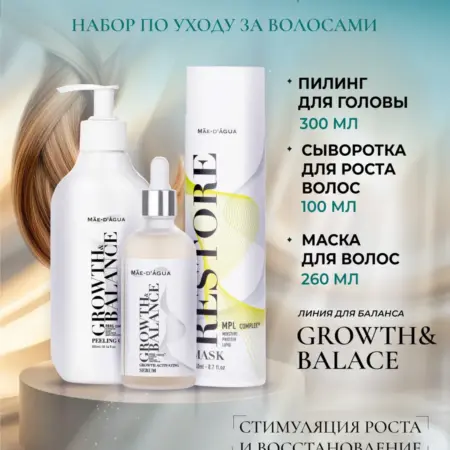 Набор для ухода за кожей головы и волос трихологический Пили…. BEAUTY TREND ACADEMY