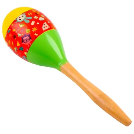 Детский маракас Малышарики деревянный музыкальный инструмент. KoroBoom Shop