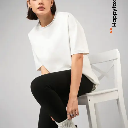 Футболка оверсайз базовая из плотного футера. Happywear